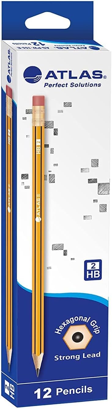 HB Pencil Black/Yellow 12-Piece  1Box