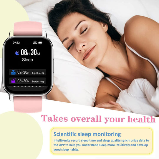 Smart Sport Watch 1.85 Inches ,IP68 Waterproof pro charging Pink,Black - Connects Cart