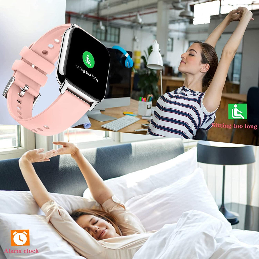 Smart Sport Watch 1.85 Inches ,IP68 Waterproof pro charging Pink,Black - Connects Cart