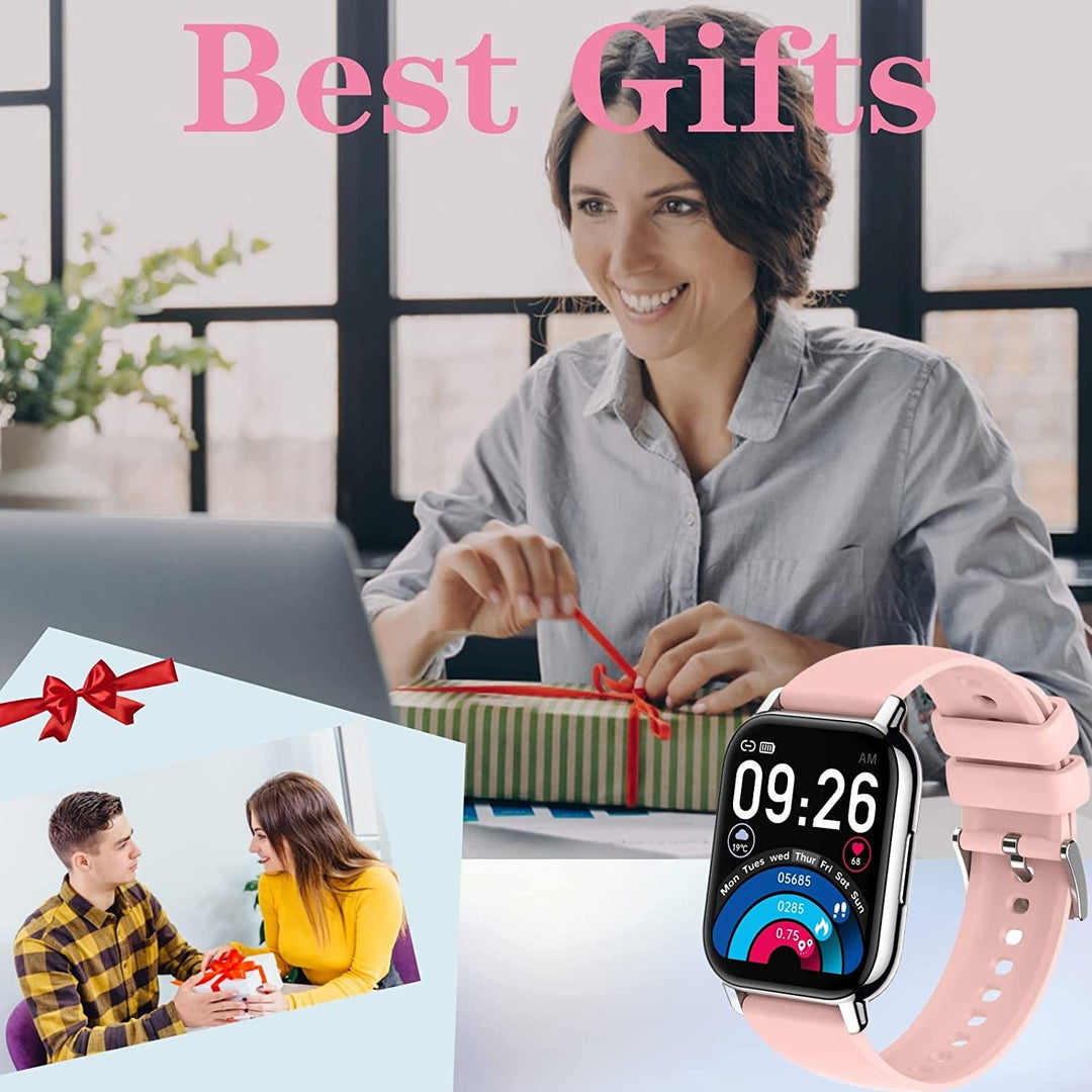 Smart Sport Watch 1.85 Inches ,IP68 Waterproof pro charging Pink,Black - Connects Cart