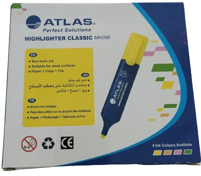 ATLAS  Highlighter Yellow 10-Piece