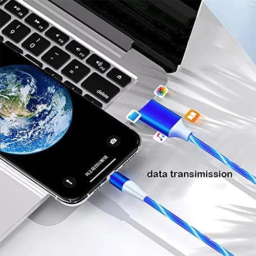 Rotate Light USB Type C Magnetic Data Cable For Mobile Phone Charger - Connects Cart