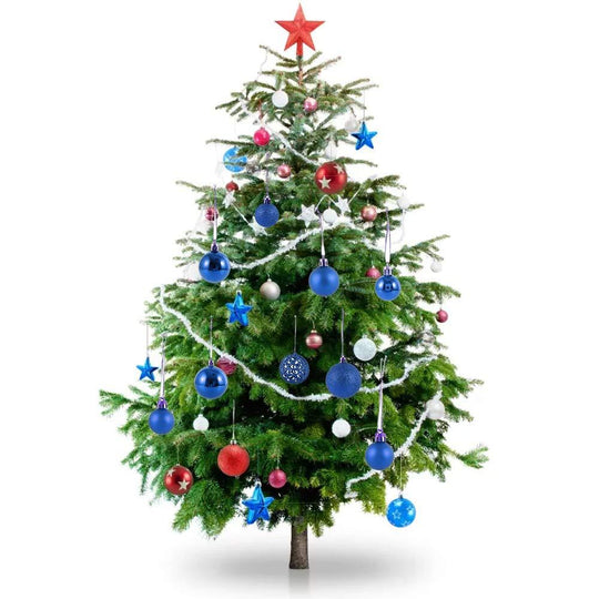 Christmas Baubles, Shatterproof Christmas Tree Hanging Ball, Christmas Balls Ornaments 100 PCS - Connects Cart