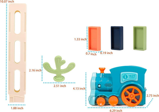 Domino Train Toy Set - Connects Cart