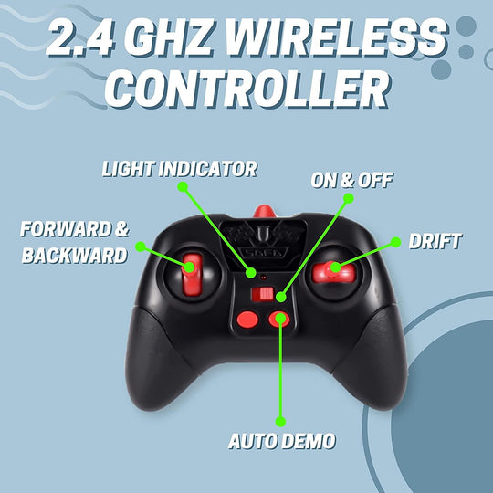 Watch control transforming twist RC stunt car - Connects Cart