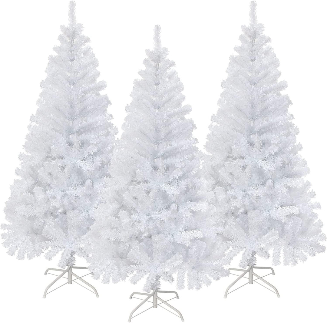 White Christmas Tree 6ft 5ft 4ft High Quality Artificial Xmas Tree Combo Offers - Connects Cart