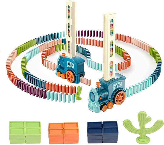 Domino Train Toy Set - Connects Cart