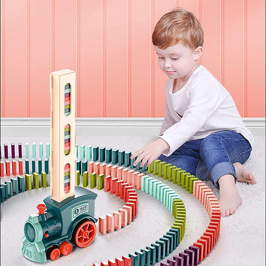 Domino Train Toy Set - Connects Cart