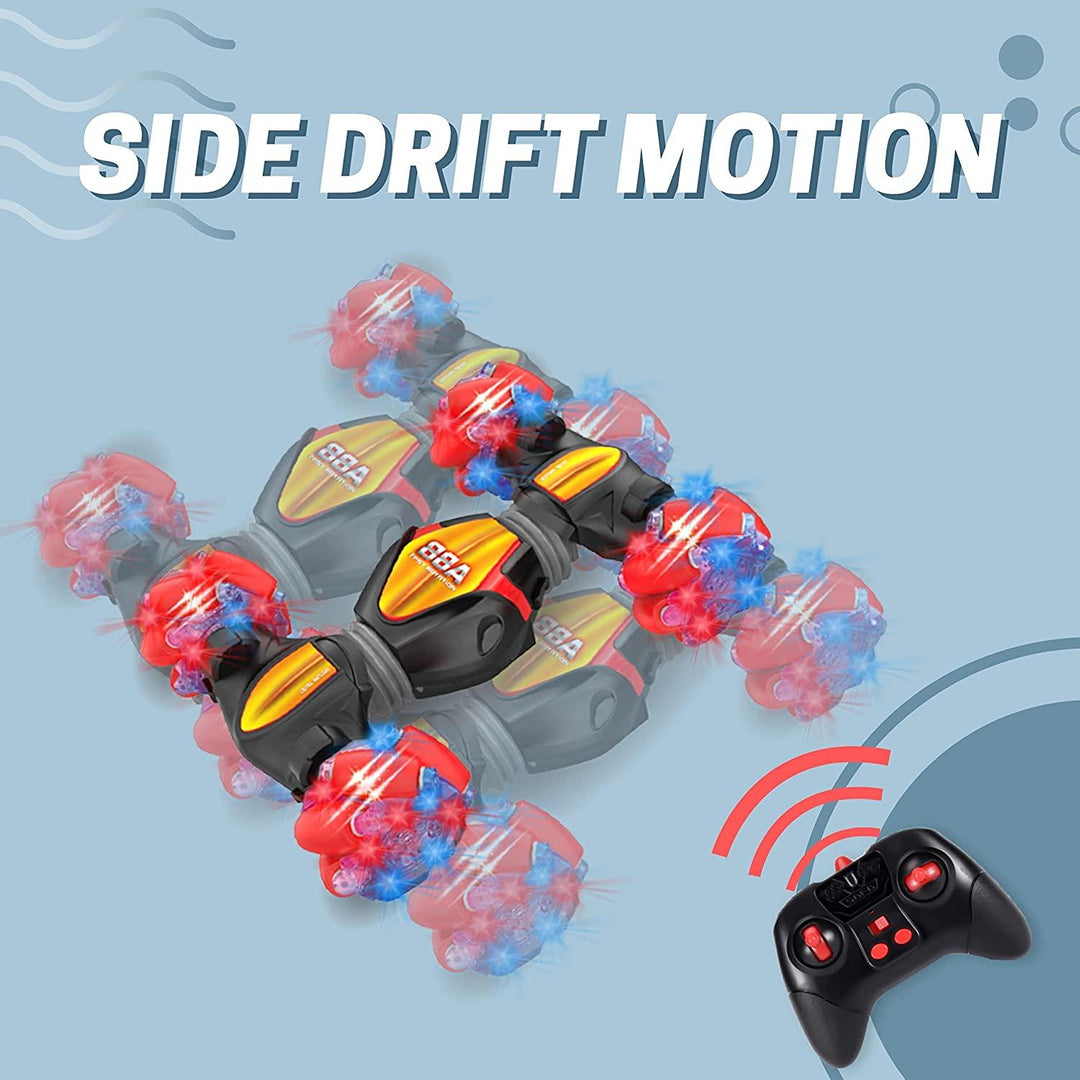 Watch control transforming twist RC stunt car - Connects Cart