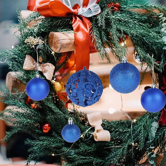 Christmas Baubles, Shatterproof Christmas Tree Hanging Ball, Christmas Balls Ornaments 100 PCS - Connects Cart