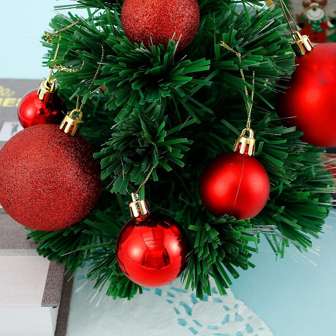 Christmas Baubles, Shatterproof Christmas Tree Hanging Ball, Christmas Balls Ornaments 100 PCS - Connects Cart