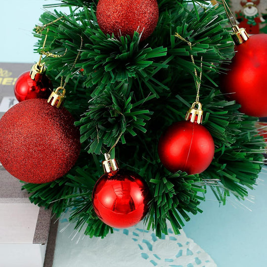 Christmas Baubles, Shatterproof Christmas Tree Hanging Ball, Christmas Balls Ornaments 100 PCS - Connects Cart