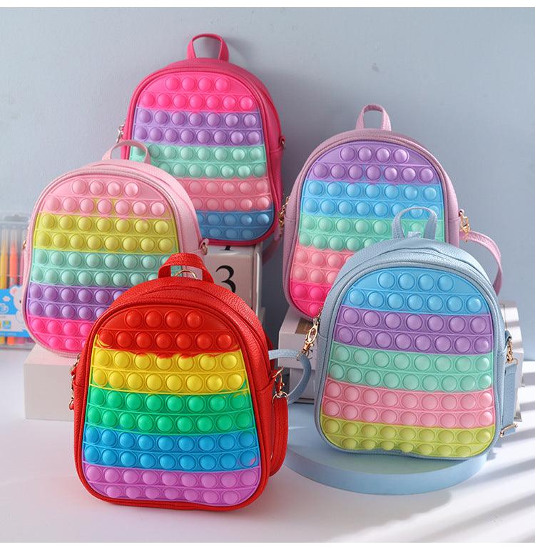 POP Colorful Bags for Girls Boys Kids Cute School Shoulder Bags