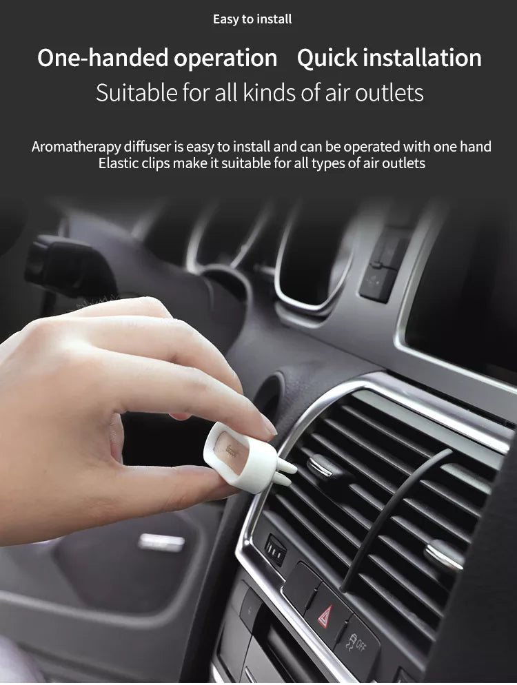 Car Air Freshener, Air Vent Aroma Diffuser LEMON, LEVANDER, COLOGNE Good Natural Fresh Fragrance 3 of pack - Connects Cart